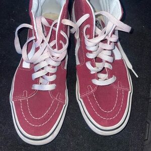 Vans Sk8-Hi High Tops Garnet/Burgundy